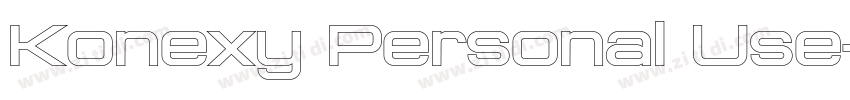 Konexy Personal Use字体转换
